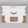 Box for cake 3 windows, with handles, white, 28 x 28 x 20 cm