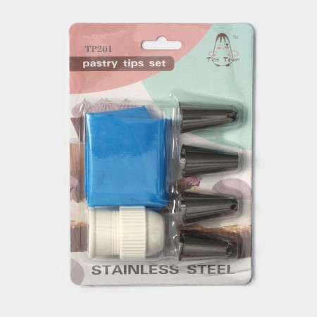 Confectionery set, 7 objects: 2 bags, 4 nozzles d = 2.5 cm, adapter-6