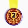 Children's medal "2nd place", D = 5 cm.