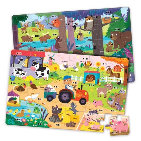 Talking training robot "on the farm. In the forest ", a white robot, more than 500 games, questions and answers-1