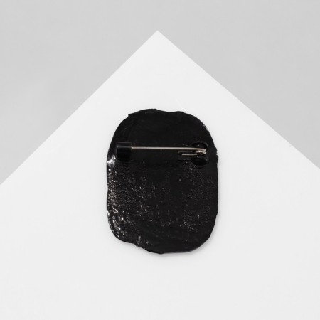 Brooch "Mosaic" angle, colored in ferrous metal-2