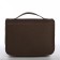 Cosmetic bag classic, 24*10*18, lightning departure, hook, brown