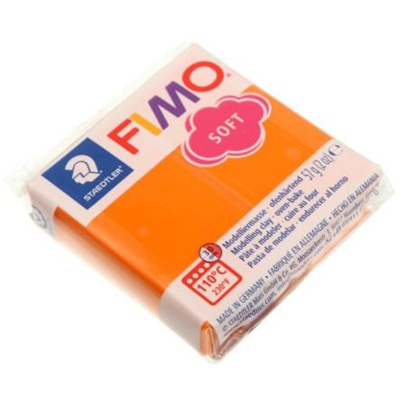 Plastic - polymer clay, 57 g, Soft, mandarin-1