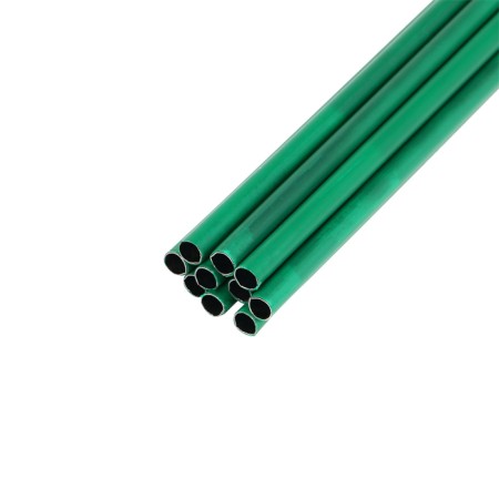 Pegs for garter plants, h = 200 cm, d = 1 cm, metal, green, greengo-2