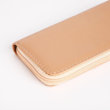 Women's wallet with lightning, beige color-2