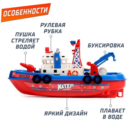 City Harbor boat, works on batteries, swims, shoots with water-2