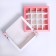 Box for sweets, confectionery packaging, 16 cells, with love, 17.7 x 17.7 x 3.8 cm