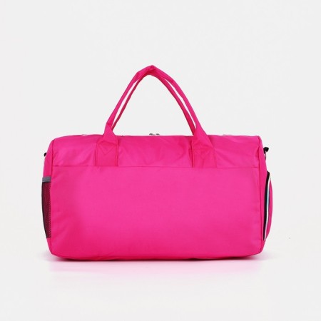 Sports bag with a zipper, shoes, long belt, pink color-1