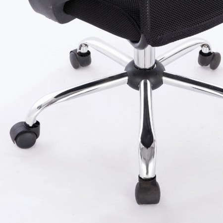 Brabix chair "Tender MG-330", with armrests, chrome, black-5
