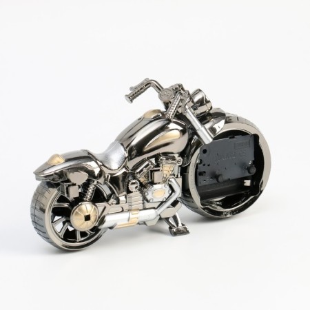 Clock - desktop an alarm clock "Retro motorcycle", discrete move, d -6.5 cm, 21 x 13 cm, aa-3