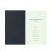 Diary Lowed Western A5, 136 sheets in a cage, leatherette, blue, blue cut, with an elastic band, 2 lies, perforated corners