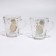 Gift set of New Year's glasses of glass "Snake", 2 pcs