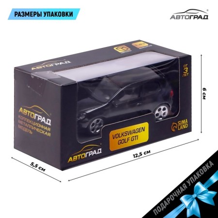 Metal Metal Volkswagen Golf GTI, 1:43, Black Color-2