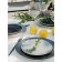 Dessert plate Home Queen "Noir", d = 19.3 cm, color gray color