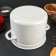 Cylindrical pan, 7 l, without decolleys, induction, white color