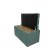 Puff with a lid and weighting, 800 × 400 × 420 mm, bingo velor, Mint color