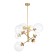 Suspension lamp ST LUCE. SL1150.203.08. Liora. 8x40 watts, E27, 65x65 cm, matte gold color