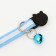 Cat Fleebing collar, 19-32 x 1 cm, blue