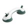 Handle-break on suction cups, for the bathroom and toilet room, white
