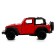 Metal jeep wrangler, 1:32, inertia, matte red color