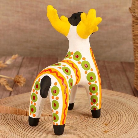 Дымковская игрушка "Олень", микс-10