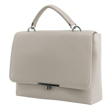 Female bag, artificial leather, white 34x9x27 cm