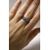 The ring "yin-yang", the color is black silver, dimensionless