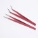 A set of tweezers for eyelash extensions, 2 pcs, color mix