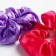 Satin hair elastic band, 2 pieces, vinx
