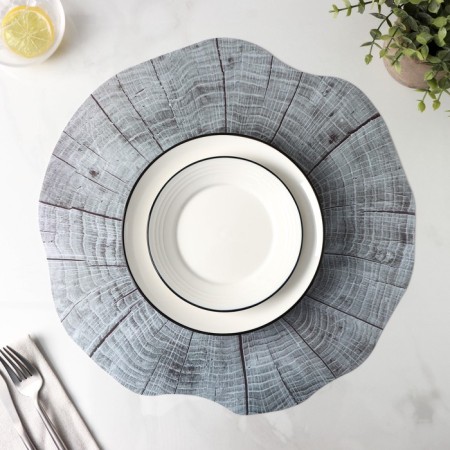 Serving napkin on the table "Snin", 38 × 39 cm, color gray color-4