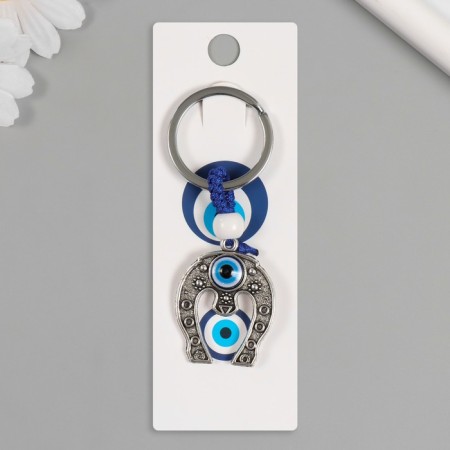 Keychain from the evil eye Metal "horseshoe" 3x6.5 cm-3
