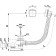 Siphon Alcaplast a51cr, length 100 cm, for a bath, machine gun, set, chrome
