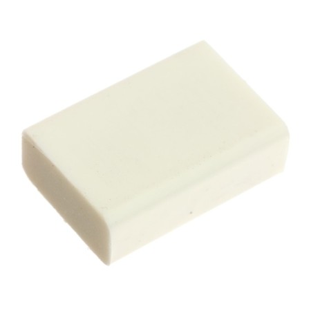 Rectangular white eraser in a film (barcode on a piece)-2