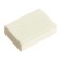 Rectangular white eraser in a film (barcode on a piece)
