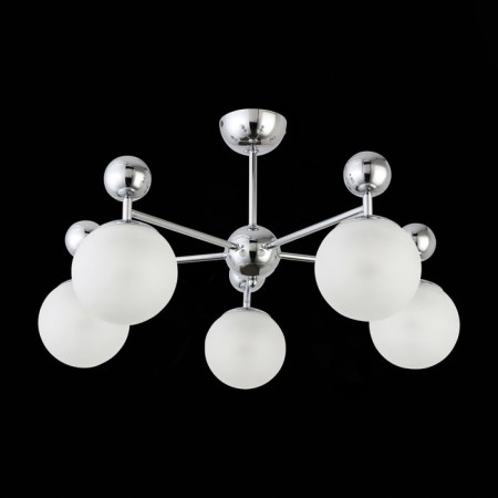 Ceiling EVOLUCE lamp. Sle106102-05. Pechio. 5x60 watts, E27, 63x63x34 cm, chromium color-3
