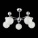 Ceiling EVOLUCE lamp. Sle106102-05. Pechio. 5x60 watts, E27, 63x63x34 cm, chromium color