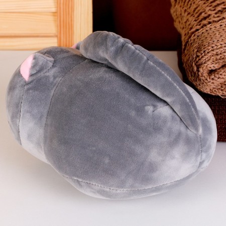 Soft toy "kitten", 20 cm, gray color-3