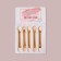 A set of applicators for shadows, bilateral, 5 pcs, 6.5 cm, golden color