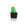 Round key 12V 16A (3C) On-off green with backlight (RWB-224, SS-214) Rexant