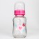 A bottle for feeding glass "Bunny Polly", a classic throat, medium stream, 150 ml., From 3 months.
