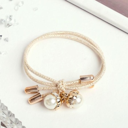 Hair elastic band "Evelina" beads, 5 cm-1