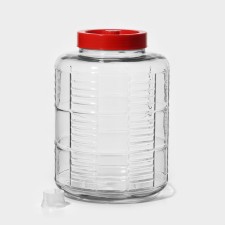 Glass jar, with a hole for the GL-70 hydraulic planter, 18 liters