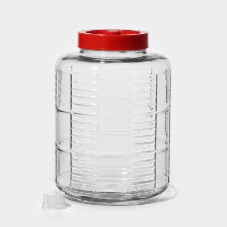 Glass jar, with a hole for the GL-70 hydraulic planter, 18 liters
