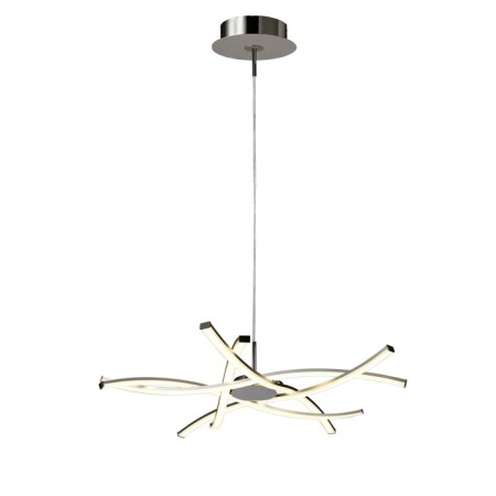 Suspended chandelier Mantra Aire, Led, 3700lm, 3000k, 350 mm, silver color