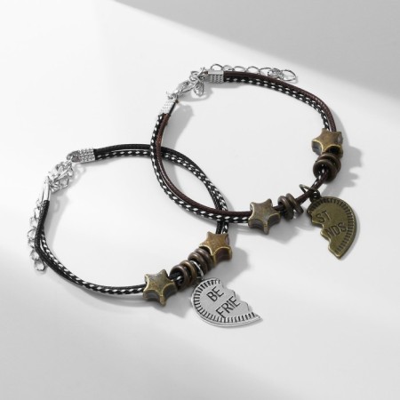 Best Friends Bracelets Best Friends, black-brown color, l = 19 cm-1