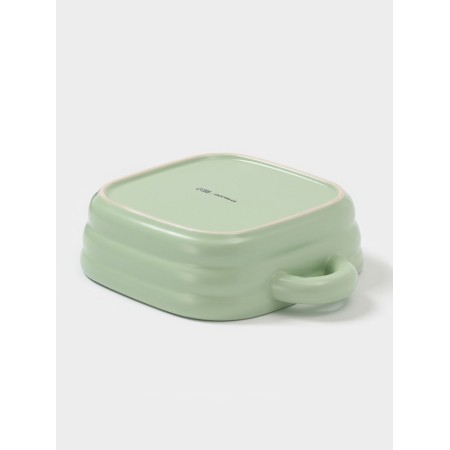 The baking form of the share "marshmallows", 900 ml, 18 × 18 cm, square, ceramics, green-3