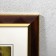 Photo frame plastic 30x40 cm "Line-diagonal on chocolate, double gold frame" 44.7x34.8 cm 53759