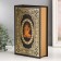 Safe-book wood to the leatherette "ship and storm" 27x18x7 cm