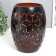 Summary Metal for 1 candle "Geometry. Flowers" black with gold 20.5x13.5x13.5 cm