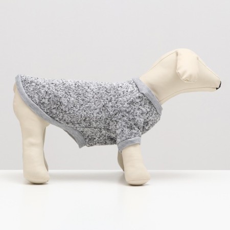 Melange sweater, size S (DS 20, Osh 23, og 25 cm), gray-1